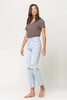 Super High Rise Distressed Crop Straight Jeans
