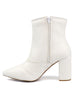 Pointed Toe Bootie with a Block Heel