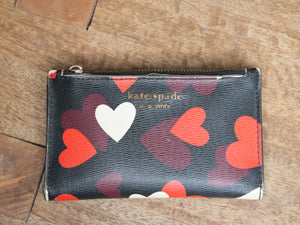Kate Spade New York Spencer Celebration Hearts Small Slim Bifold Wallet