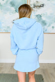 Had Me in the First Half Pullover Hoodie in Sky Blue