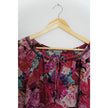 Vanessa Virginia 100% Silk Floral Blouse Size Medium