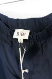 BIBI Track Pants Women Extra Large Navy Blue Pink Bow Side Stripe Joggers