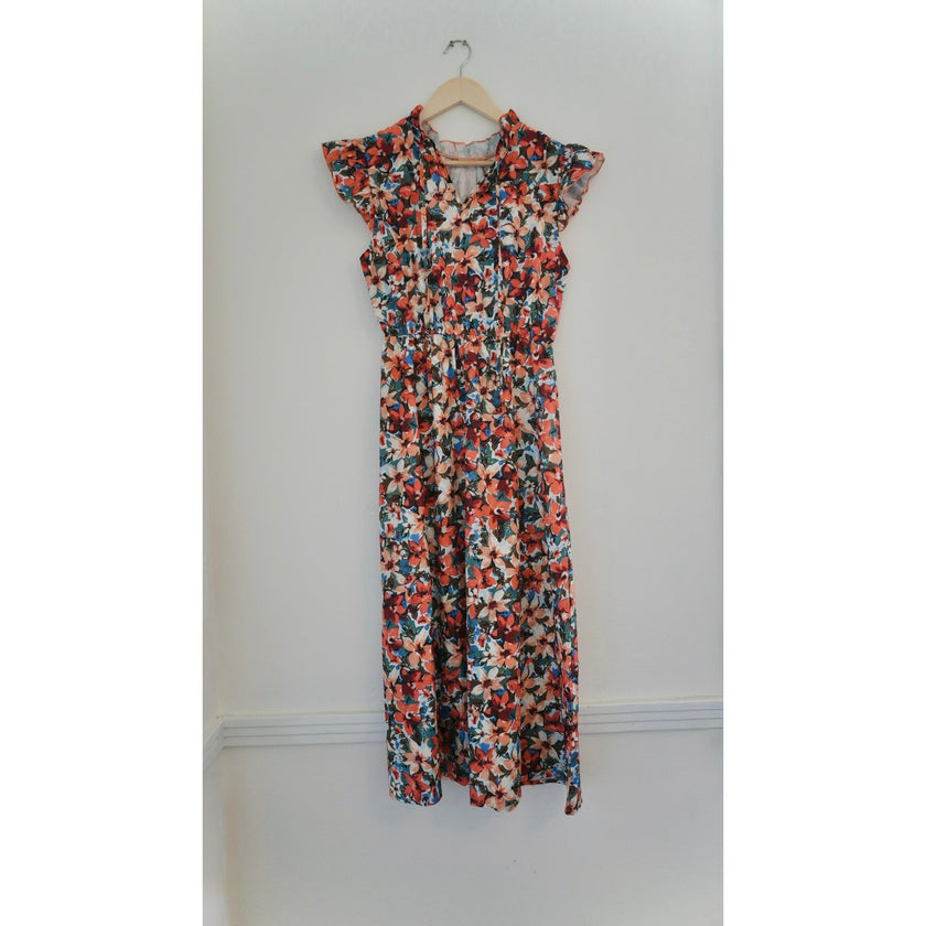 Shein Floral Midi Dress Size Medium