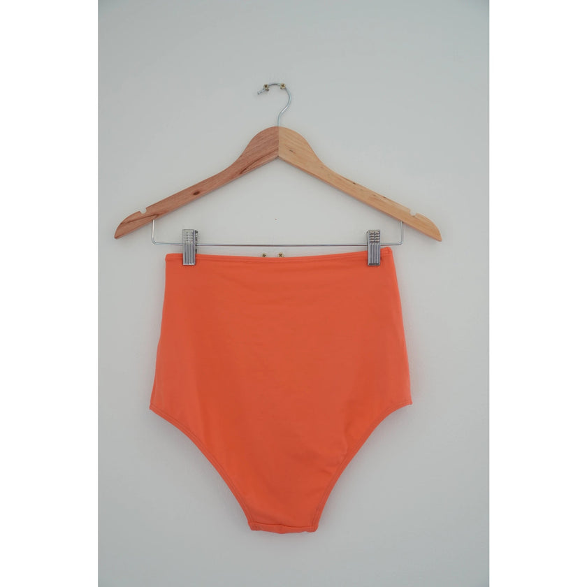 Kortni Jeane High Waisted Coral Bikini Bottoms Size Small