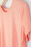 Skechers T-Shirt Women Medium Peach Short Sleeve High-Low Activewear Top