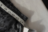 New Roni Wide Leg Pants Women Extra Large Gray Leopard Print Metallic Elastic