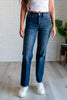 Judy Blue Muriel Mid Rise Control Top Classic Straight Jeans