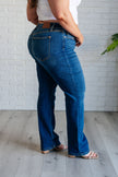 Judy Blue - Campbell High Rise Center Seam Detail Straight Jeans