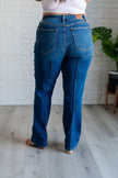 Judy Blue - Campbell High Rise Center Seam Detail Straight Jeans