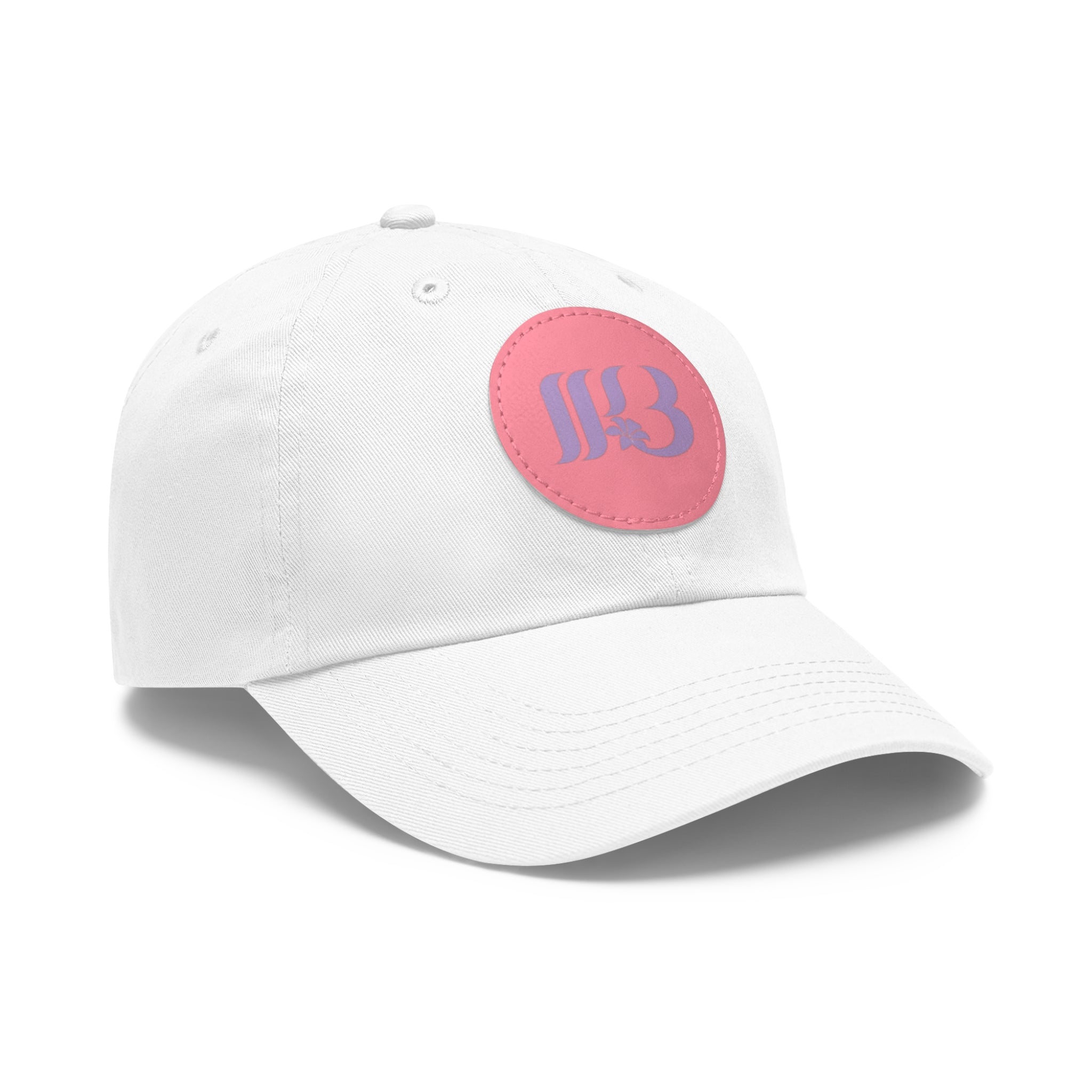 LLB Dad Hat with Leather Patch (Round)