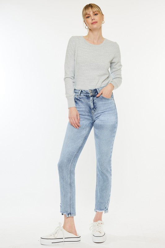 Kancan - High Rise Slim Straight Jeans