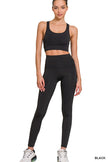 Athletic Racerback Tank Top & Leggings Set