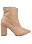 Pointed Toe Bootie with a Block Heel