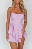 Double Ruched Cami Mini Romper