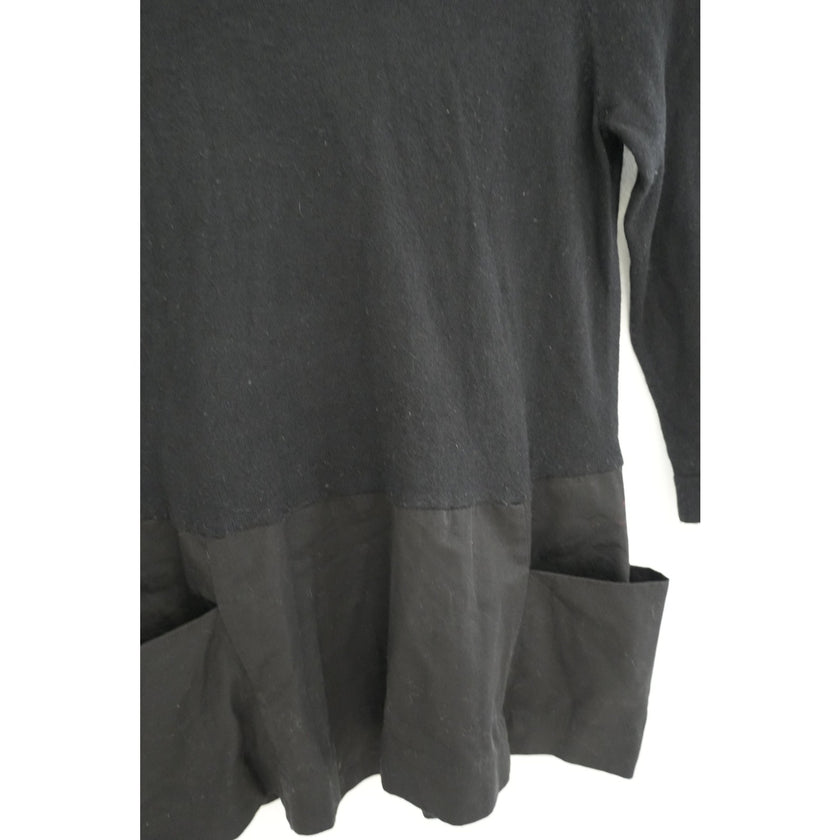 Moth Anthropologie Black Breeze Point Knit Blouse Size Small