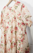 Hippington Camden Dress Women Large Cream Floral Eyelet Short Sleeve Mini