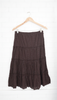 Copper Key Brown Tiered Skirt - Size Small