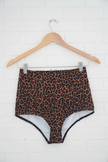 Kortni Jeane High Waisted Leopard Bikini Bottoms size small