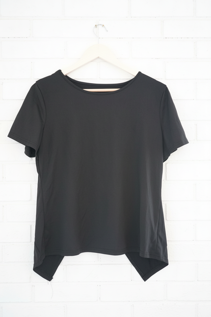 Shien Black Mesh Top Size Medium
