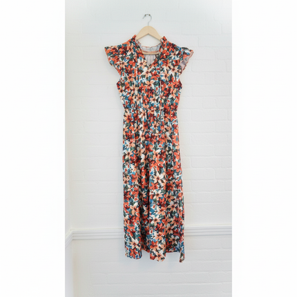 Shein Floral Midi Dress Size Medium