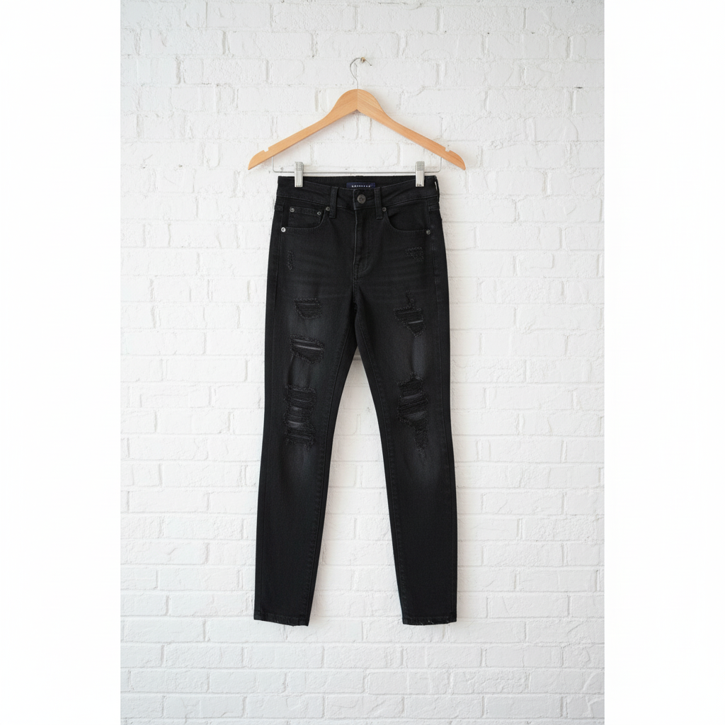 Aeropostale High Rise Distressed Jeggings Size 0 Short