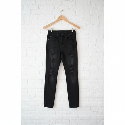 Aeropostale High Rise Distressed Jeggings Size 0 Short