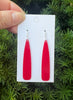 Burgundy Pixie Acrylic Earrings