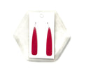 Burgundy Pixie Acrylic Earrings