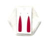 Burgundy Pixie Acrylic Earrings