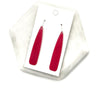 Burgundy Pixie Acrylic Earrings