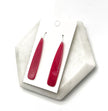 Burgundy Pixie Acrylic Earrings