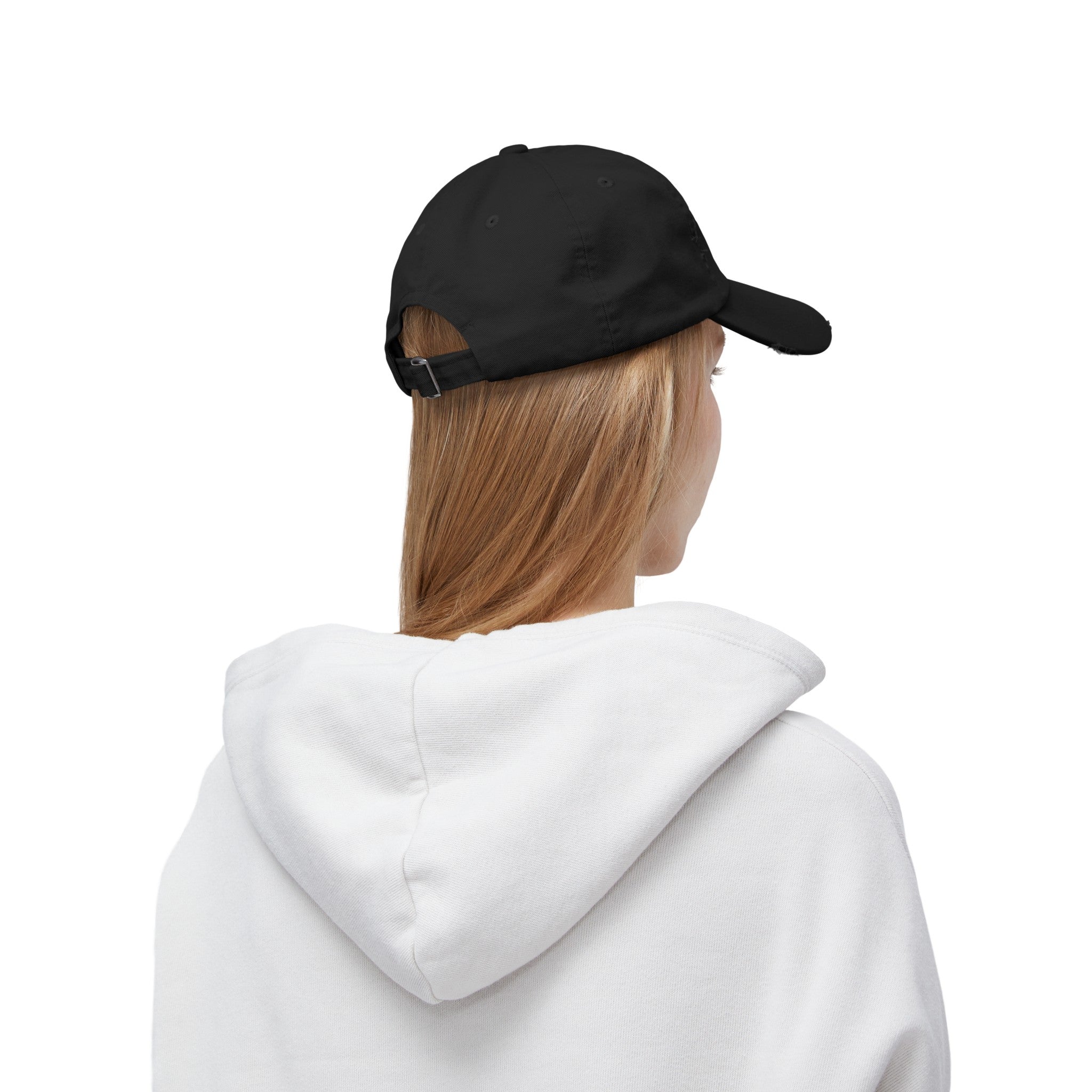 Just Breathe. Unisex Distressed Cap