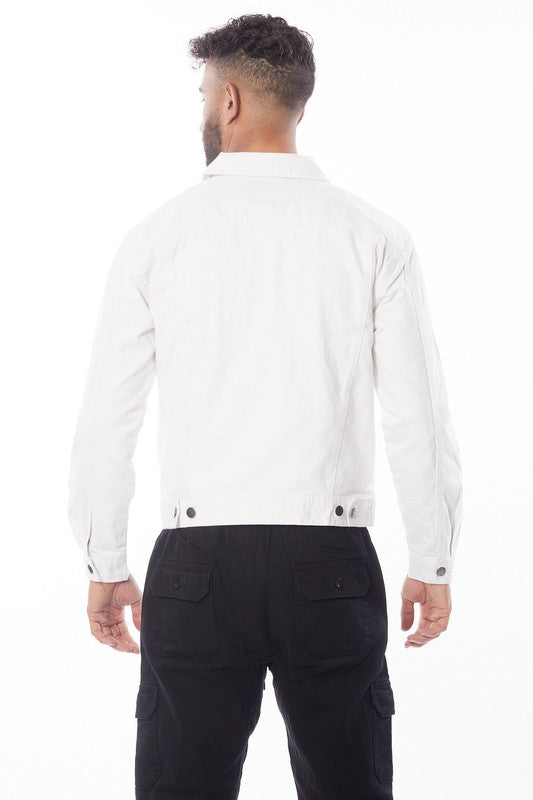 Men's White Denim Jacket