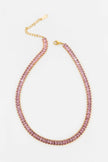 Baguette Stone Tennis Necklace