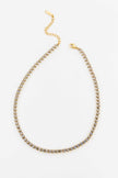 Oval Stone Tennis Necklace