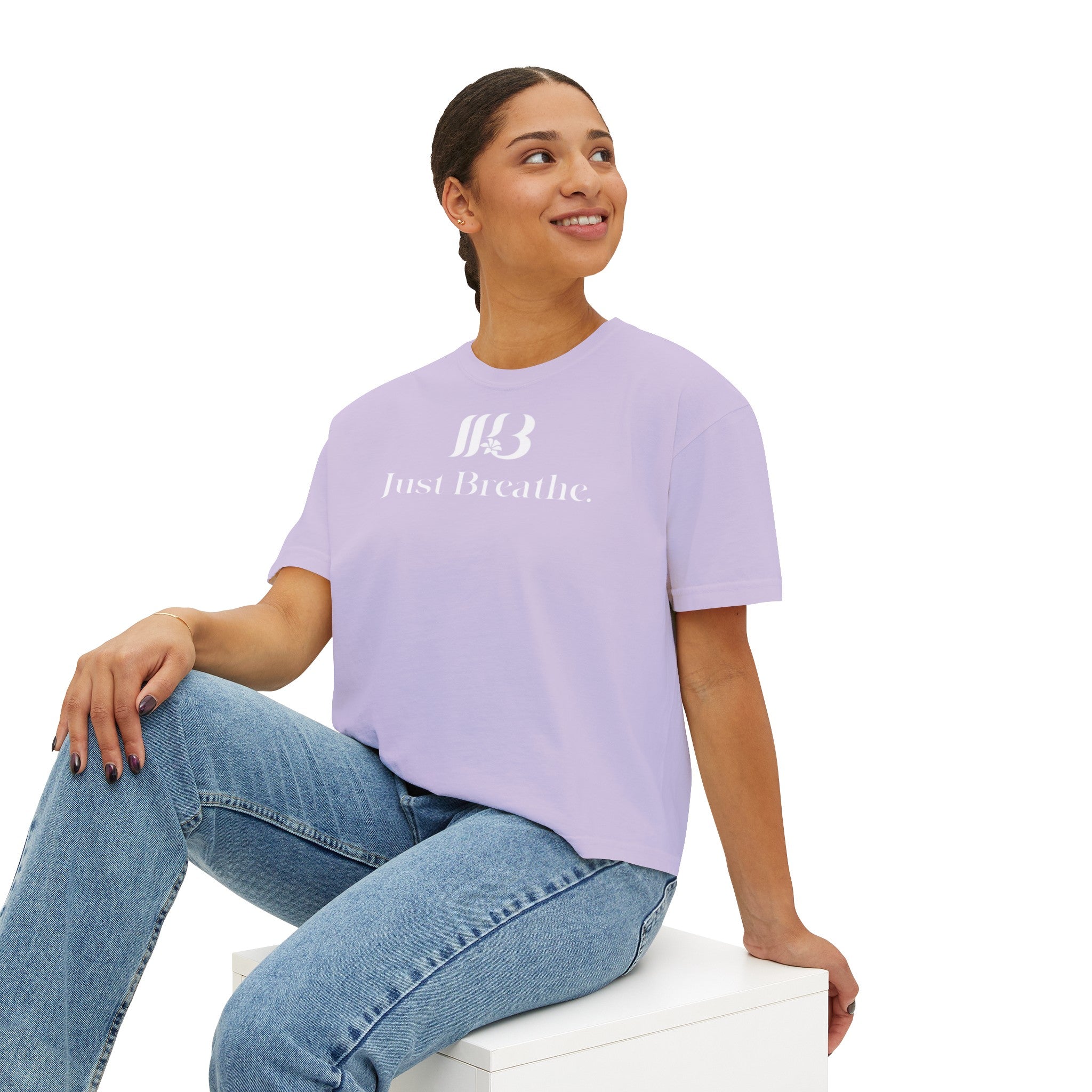 Just Breathe. Women's Boxy Tee