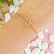 Dainty Sparkle Initial Bracelet