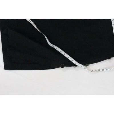 New York & Company Pencil Skirt Womens Extra Small Black Button Side High Waist