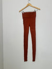 Daisy Rust ribbed knit high-waist leggings medium