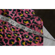 Scoop Satin Asymmetric Skirt Women Large Pink Leopard Animal Print Midi