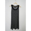 Ellen Parker Shift Dress Women Small Black Grey Abstract Print Sleeveless
