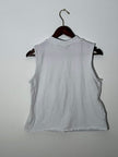 ModCloth Neck Tank Top Women Large White Sleeveless Casual Basic