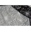Soybu Dress Women Medium Black White Floral Print Mock Neck Long Sleeve Keyhole