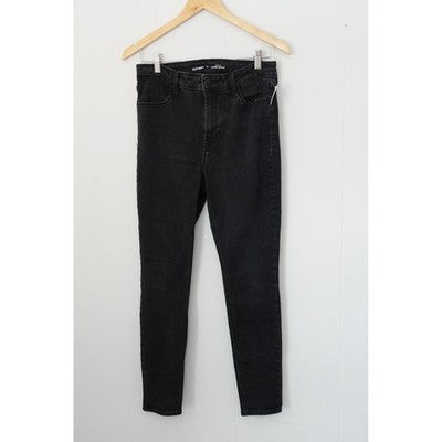 Old Navy Jeans Women Size 8 Black High Rise Super Skinny Denim Pants