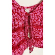 No Boundaries Red Tie Front Lace Tank Top Size XL