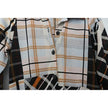Attitudes by Renee Shirt Dress Women Extra Small Petite Orange Patchwork Plaid