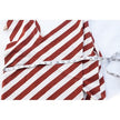 Anthropologie Postmark Striped Asymmetric Top Women Medium Red White Sleeveless