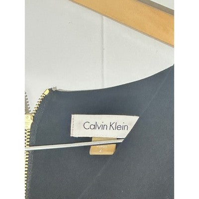Calvin Klein Long Sleeve Black Dress Size 4