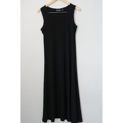 Attitudes by Renee Maxi Dress Women Extra Small Petite Black Sleeveless Stretchy