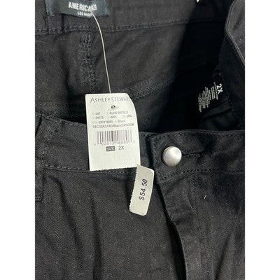 Ashley Stewart American Bazi Black High Rise Skinny Jeans 2XL